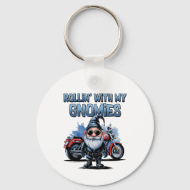 Chaveiro Rollin’ With My Gnomies Motorcycle Key Ring