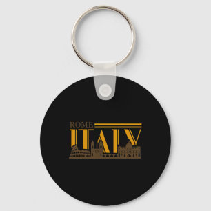 Chaveiro Roma Itália Vintage Retro Férias Italiano Gif