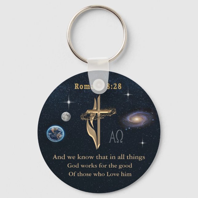 Chaveiro Romanos 8:28 (Frente)