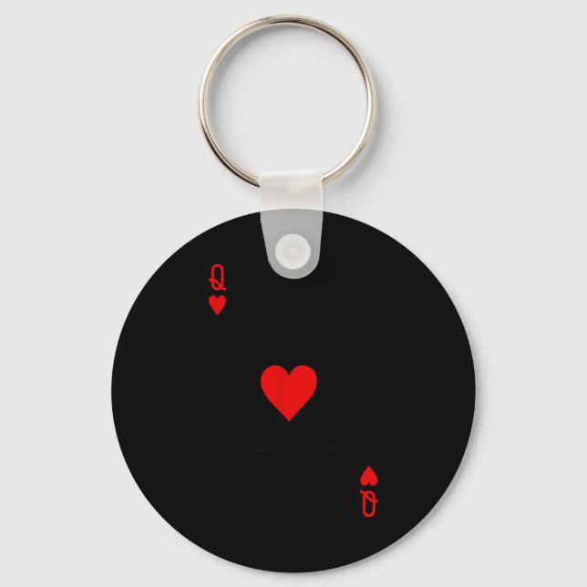 Chaveiro Romantic Couple Kiss Queen Of Hearts Ker Playing C (Frente)