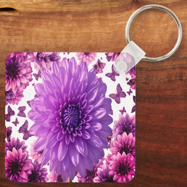 Chaveiro Romantic Rosy Floral (Verso)