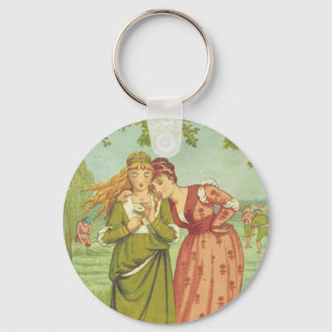 Chaveiro Romântico Elegante Vintage Dia dos Namorados, Era