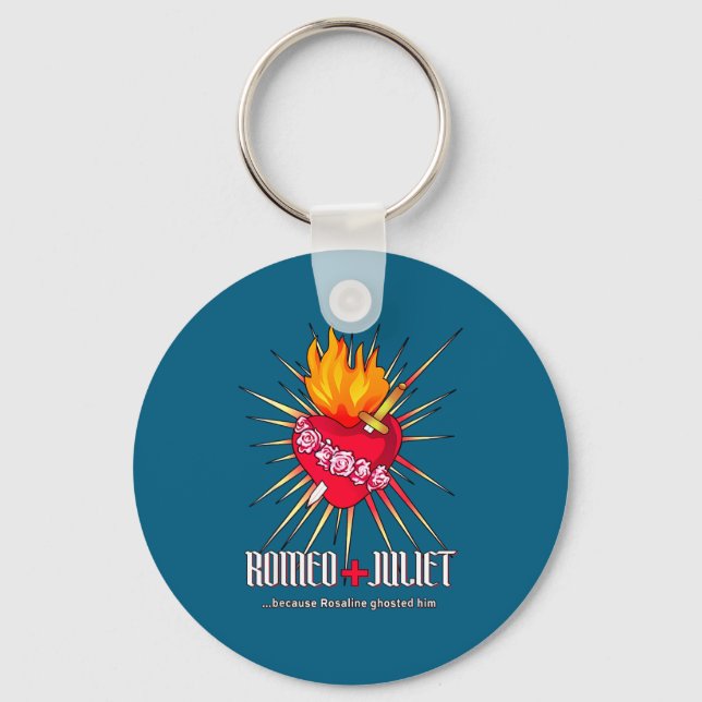 Chaveiro Romeo And Juliet Sacred Heart, Ghosted By Rosaline (Frente)