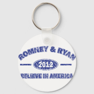 Chaveiro Romney e Ryan acreditam na América