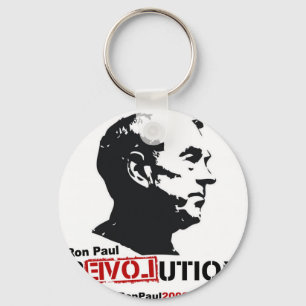 Chaveiro Ron Paul enfrenta o estêncil - revolução