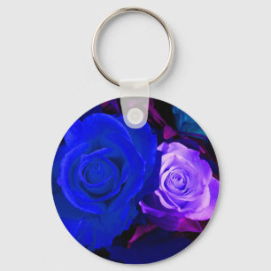 Chaveiro Rosa azul roxo - Personalizável
