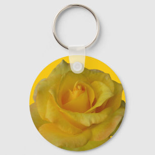 Chaveiro Rosa Cadeias-Chave Presentes de Flor Amarelo Chequ