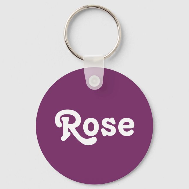 Chaveiro Rosa de cadeia de teclas (Frente)