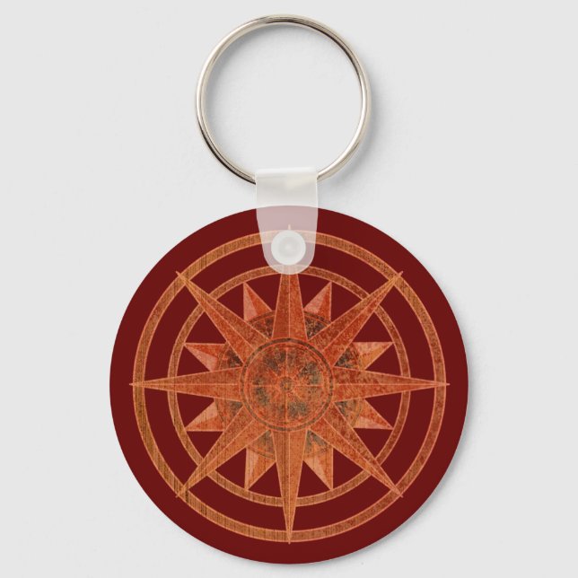 Chaveiro Rosa de Compass (Frente)