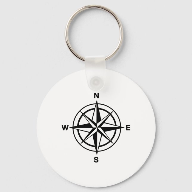 Chaveiro Rosa de Compass Náutico (Frente)