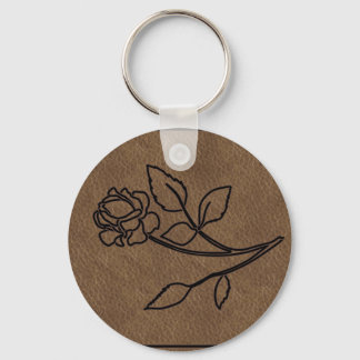 CHAVEIRO Rosa DE COURO MARCADO