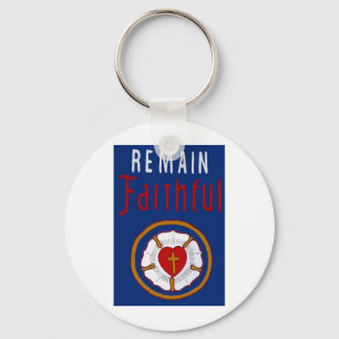 CHAVEIRO ROSA DE LUTHER EM BANNER-REMAIN FIEL