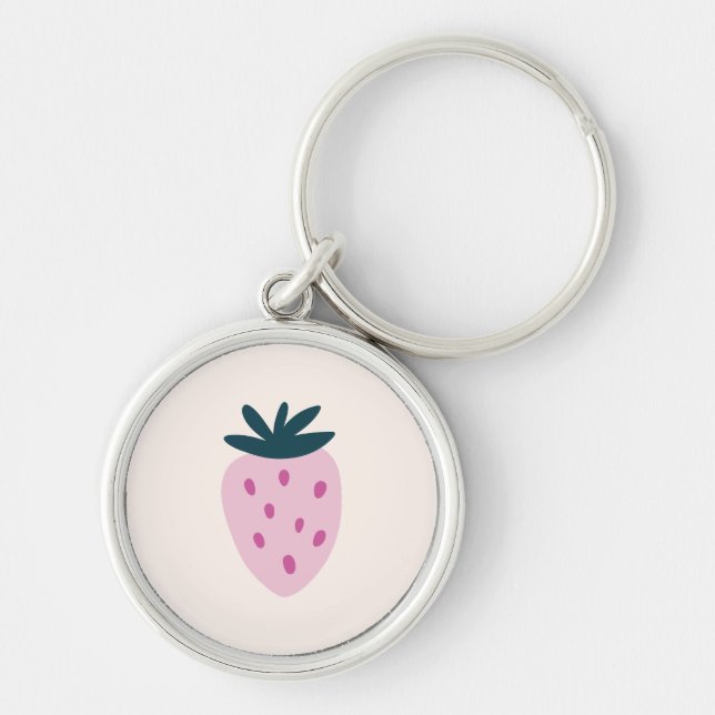 Chaveiro Rosa de morango (Frente)