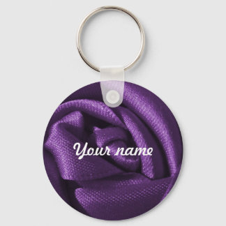 Chaveiro Rosa de roxo gótico-escuro personalizado