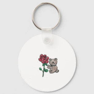 Chaveiro Rosa de Urso