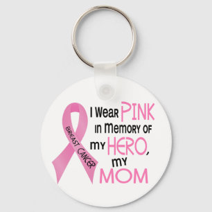 Chaveiro ROSA do cancro da mama na MEMÓRIA de MINHA MAMÃ 