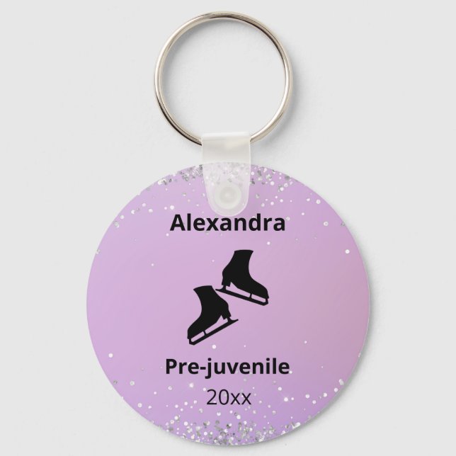 Chaveiro rosa do nível de ensaio de patinagem (Frente)