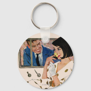 Chaveiro Rosa do Ouro