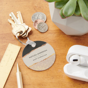 Chaveiro Rosa dourado brilho preto rosa moderno orçamento e