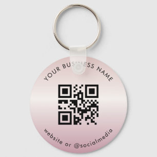 Chaveiro Rosa Dourado na verificação de código Qr personali