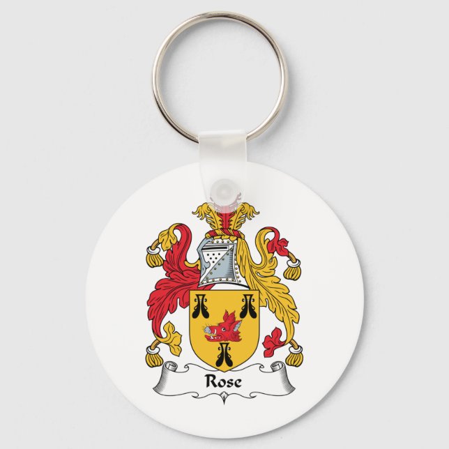 Chaveiro Rosa Family Crest (Frente)