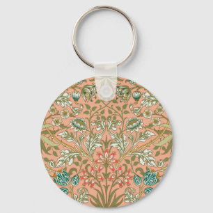 Chaveiro Rosa Flor de Jacinto de William Morris Arte