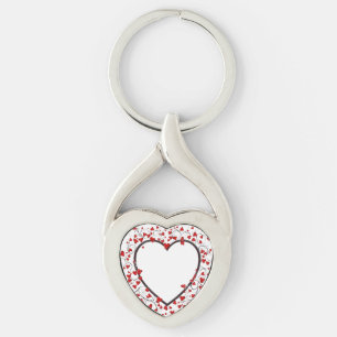 Chaveiro Rosa Heart Keychain