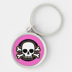 Chaveiro Rosa Jolly Roger
