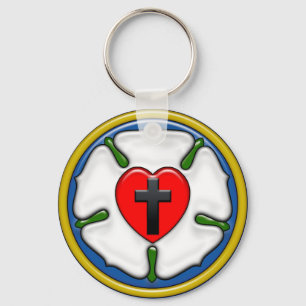 Chaveiro Rosa Lutero Embossed-Look