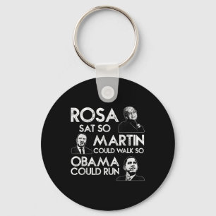Chaveiro Rosa Martin Obama African American Black History M