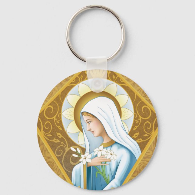 Chaveiro Rosa místico (Frente)