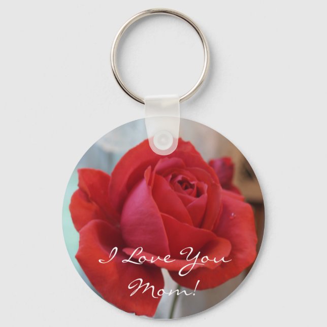 Chaveiro rosa vermelha (Frente)