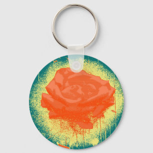 Chaveiro Rosa vermelha de belas artes