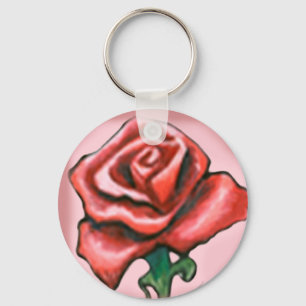 Chaveiro Rosa vermelha solteiro