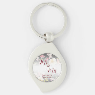 Chaveiro Rosas Amarelas Cor-de-Água Rosa,borradas,desfocada