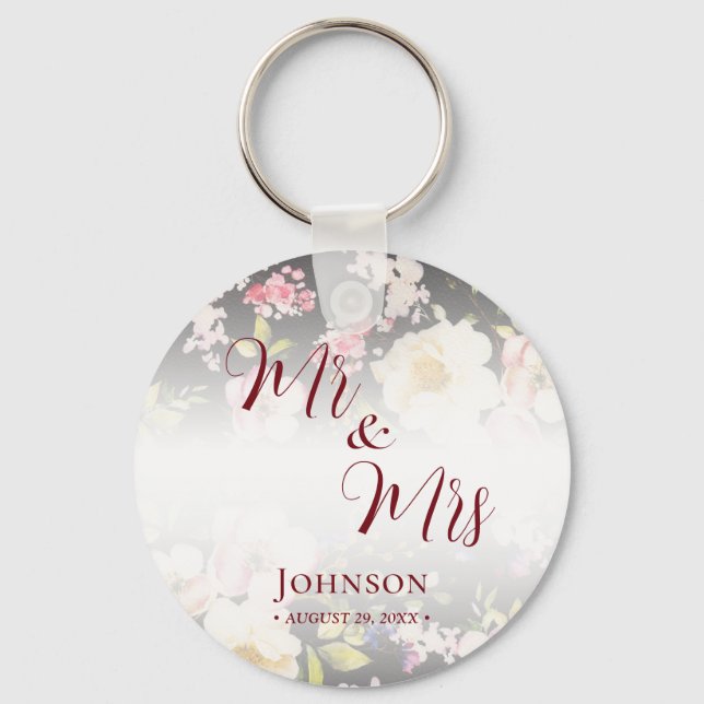 Chaveiro Rosas Amarelas Cor-de-Água Rosa,borradas,desfocada (Frente)