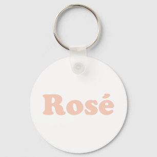 Chaveiro rosas claro Rosa "Rosa", letras brancas