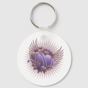 Chaveiro Rosas e Asas