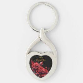 Chaveiro Rosas em Bloom - Aniversário Elegante