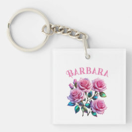 Chaveiro Rosas Holográficos Iridescentes Em Pedaços