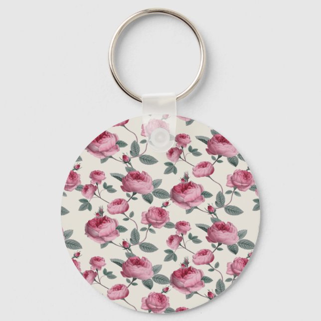 Chaveiro Rosas Rosa (Frente)