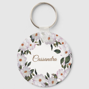 Chaveiro Rosas Rosa-d-água Ballerina Design Floral