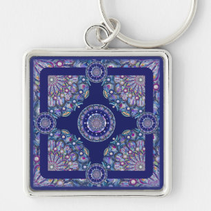 Chaveiro rosca azul