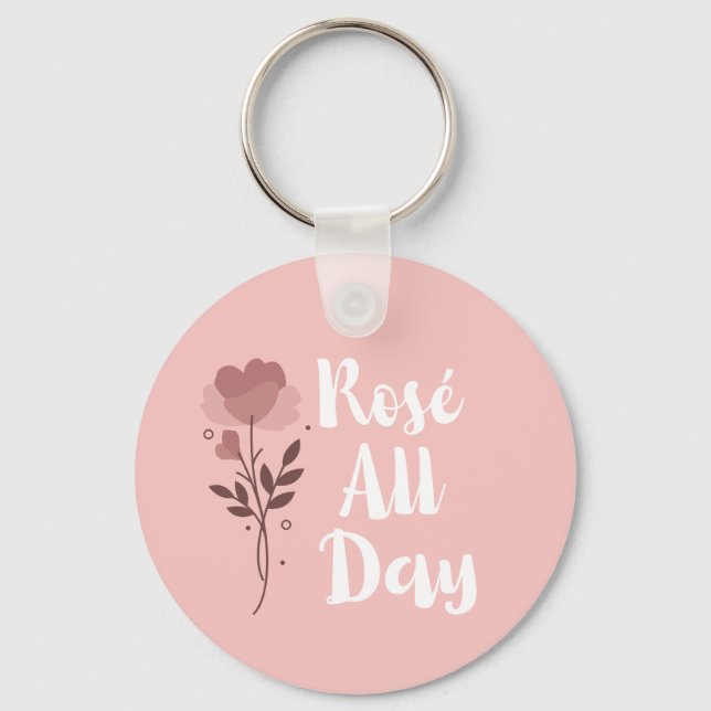 Chaveiro Rosé All Day Pink (Frente)