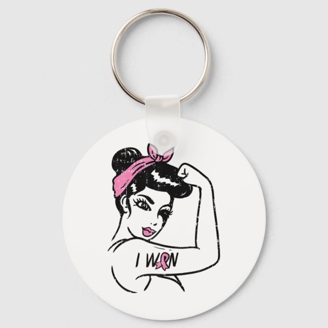 Chaveiro Rosie Riveter Eu Ganhei Conhecimento Sobrevivência (Frente)