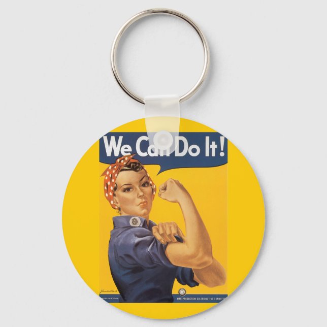 Chaveiro Rosie the Riveter "Nós podemos fazer isso" (Frente)