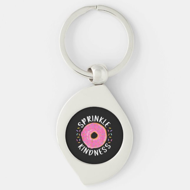 Chaveiro Rosquinha Sprinkle Kindness Meninas Engraçadas Mul (Frente)