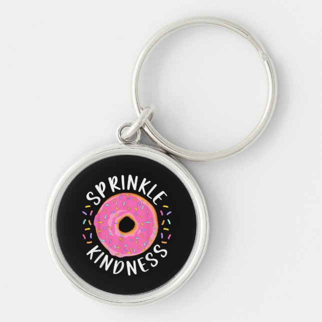 Chaveiro Rosquinha Sprinkle Kindness Meninas Engraçadas Mul (Frente)
