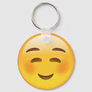 Chaveiro Rosto Branca Sorrindo Emoji