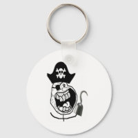 Rosto de banda desenhada pirata para sempre